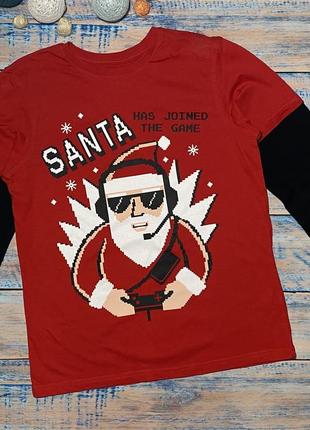 Отличный регланчик santa and game (санта клаус)
