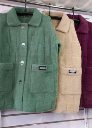 Стильные дэми куртки, пальто,альпака,52-58+1 фото