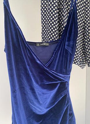 Нарядное бархатное платье shein