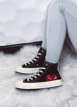 Кеді converse comme des garçons low black