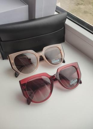 Красивые женские солнцезащитные очки в прозрачной оправе polarized , окуляри полароид8 фото