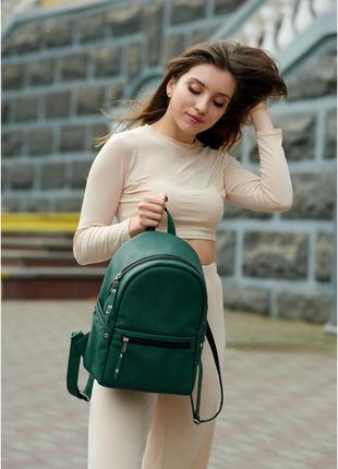 Рюкзак жіночий зелений2 фото
