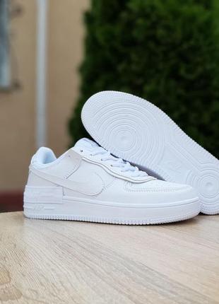 Nike air force 1 shadow белые