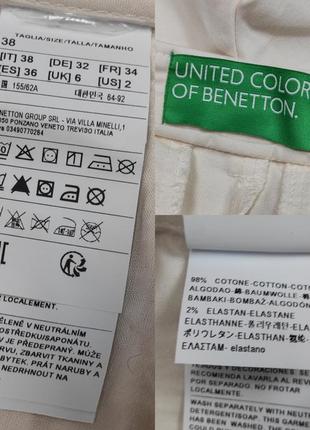 Джинси класні оригінальні завужені стрейчеві united colors of benetton uk 6/34/xs7 фото