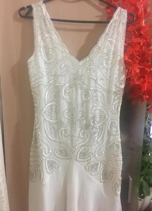 Белое фирменное платье для любого праздника! frock and frill от asos2 фото