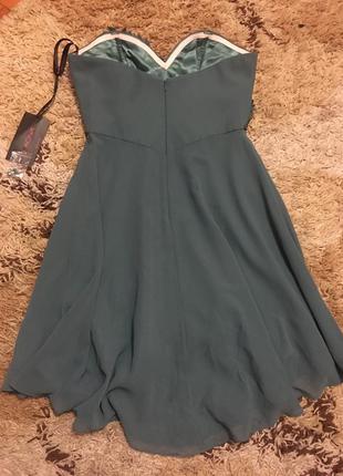 Сногшибательное фирменное коктельное платье laona slate green3 фото