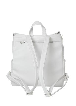 Белый рюкзак кожа эко сумка рюкзак белая8 фото