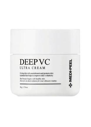 Живильний вітамінний крем для сяйва шкіри medi-peel dr.deep vc ultra cream, 50 мл