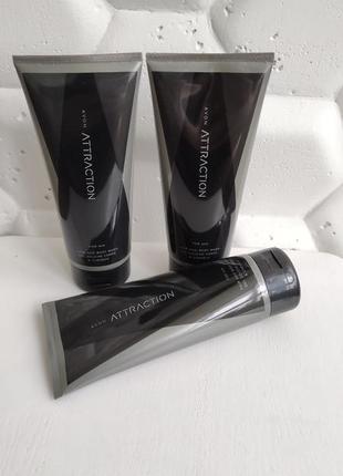 Гель - шампунь для душа мужской эйвон atraction avon