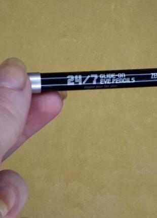 Ультра черный мягкий стойкий каяловый карандаш для век глаз каял urban decay 24/7 zero2 фото