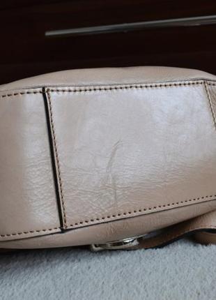 Elena daga шикарная кожаная сумка на длинном ремне италия .5 фото