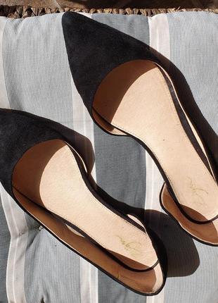 Балетки натуральний замш