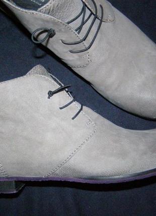 Рр 40 - 26,6 см новые стильные ботинки donna carolina made in italy кожа3 фото