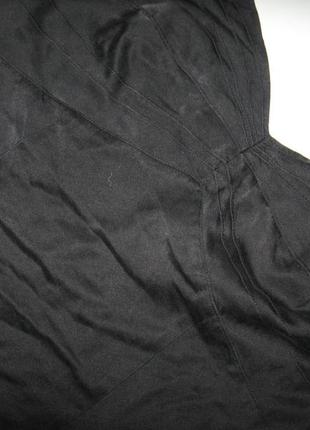 12 м 40 черная классическая шелковая блуза на бретельках 55% шелк3 фото