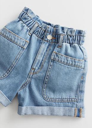 Шорты шортики джинсовые для девочки, шорти шортики джинсові для дівчинки, paperbag, zara, 122 см, 7 р 3