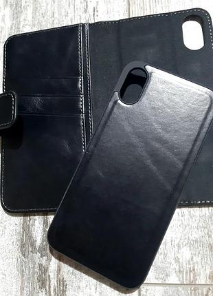 Чехол для iphone x/xs max кожа