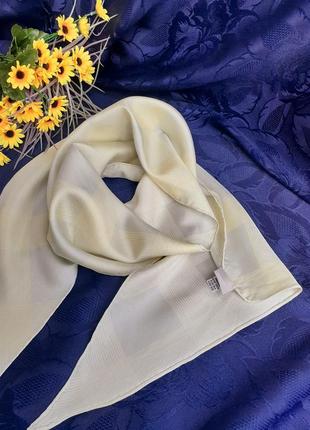 Margaret howell шарф с косыми концами 100% натуральный шелк шов роуль винтаж шарфик-лента маргарет хауэлл5 фото