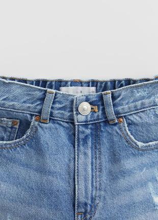 Джинсовые шорты для девочки, джинсові шорти, джинсові шортики для дівчинки, zara, 122 128 см3 фото