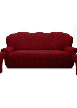 Жакардовий чохол на диван та 2 крісла kayra2 фото