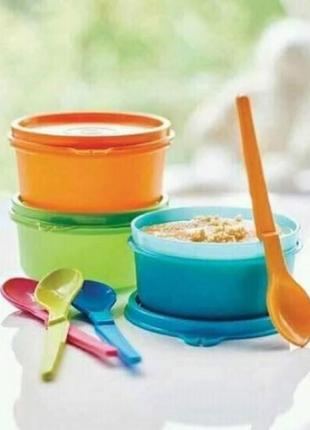 Ложечки чайные ложки tupperware набор 4 штуки разноцветные3 фото