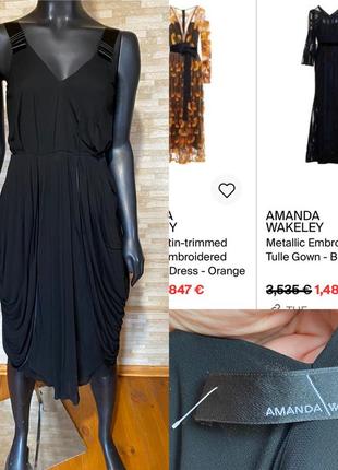 Amanda/wakeley дизайнерське плаття оригінал шовк