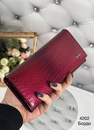 Гаманець портмоне шкіра лак рептилія зміїна шкіра