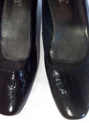 Стильные лаковые кожаные туфли от бренда hotter, р.38 код t38467 фото