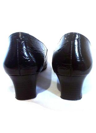 Стильные лаковые кожаные туфли от бренда hotter, р.38 код t38466 фото