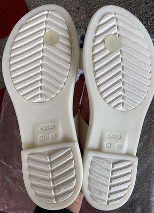 Шлепки crocs tulum translucent toe post