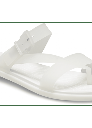 Шлепки crocs tulum translucent toe post
