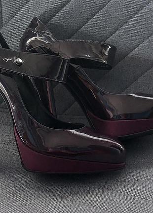 Лакированные туфли на каблуке lanvin оригинал