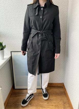 Плащ, тренч, чорний, еспріт, esprit 9