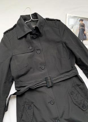 Плащ, тренч, чорний, еспріт, esprit 7