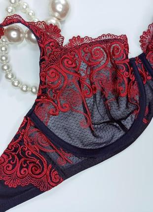 34d / 75d вишуканий розкішний прозорий люксовий бюстгальтер soma (сша)