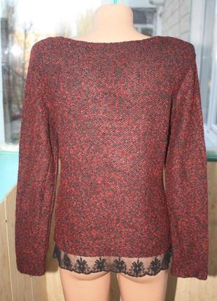 Скидка! кофта свитшот с красивым кружевом