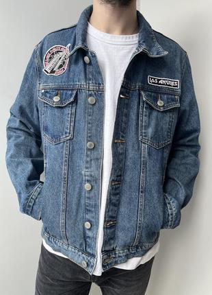 Bershka premium denim jacket куртка джинсова джинсовці денім5 фото
