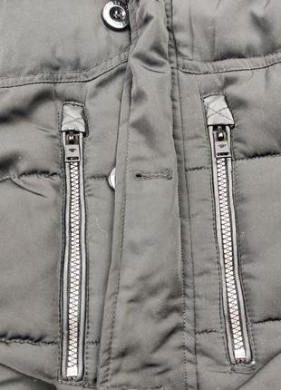 Куртка мужская зимняя парка черная теплая на пуговицах tom tailor6 фото