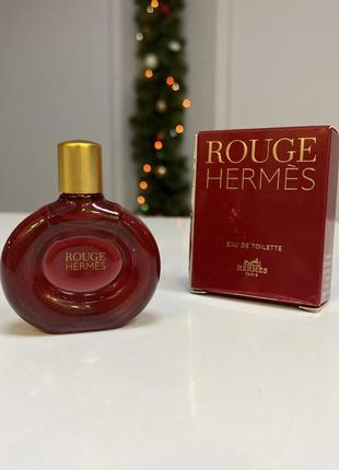 Вінтаж/оригінал мініатюра hermes - rouge/5 мл