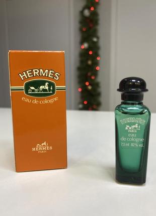 Вінтаж/оригінал мініатюра hermes - eau de cologne/7,5 мл.