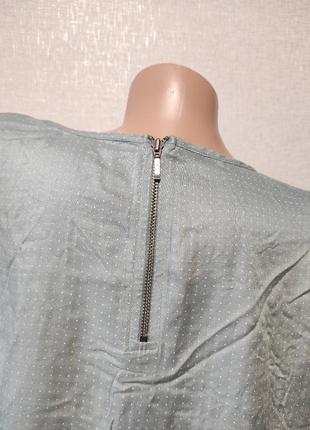 Легенька сорочка блуза блузка в горох м'яка пам'ятного кольору5 фото