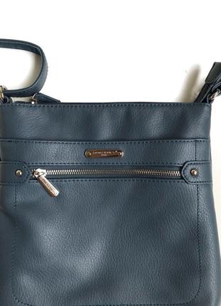 Голубая сумка crossbody david jones кросбоди3 фото