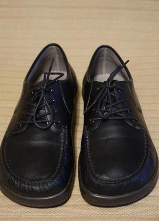 Великолепные закрытые черные кожаные ортопедические туфли bär германия 5 1/2 р.2 фото