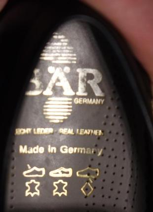 Великолепные закрытые черные кожаные ортопедические туфли bär германия 5 1/2 р.4 фото