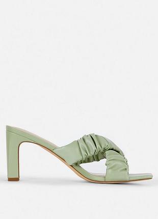 Шльпанці на каблуку/ босоніжки/ мюлі