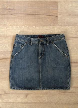 Спідниця джинсова h&m розмір s юбка джинсовая