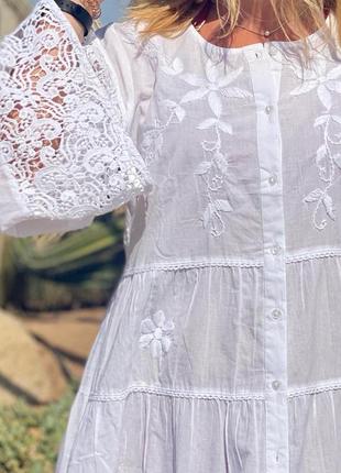 Натуральні тканини плаття туніка 👗 пляж3 фото