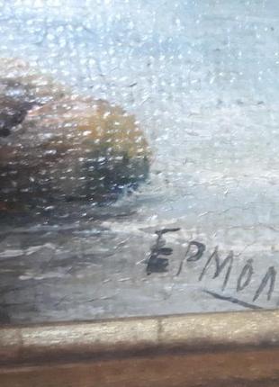 Картина масло ермолин берег моря2 фото