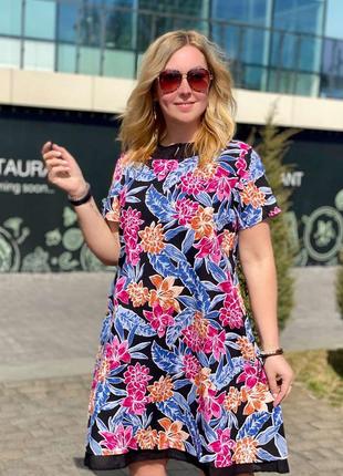 Натуральные ткани летнее платье 👗 турция