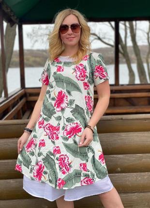 Натуральные ткани платье 👗 туника сарафан
