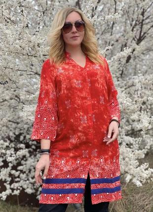 Натуральные ткани платье 👗 туника сарафан1 фото
